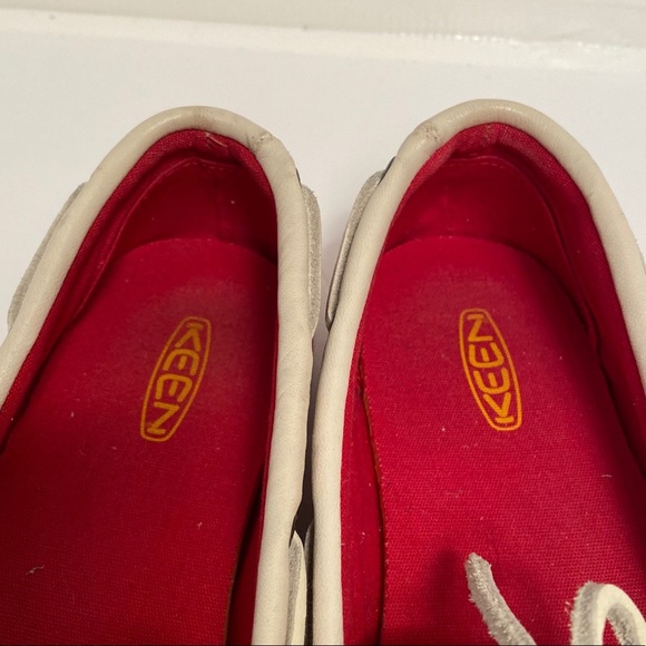 Keen Women's Red Catalina Canvas Boat‎ Shoe Size 5 - Picture 6 of 8